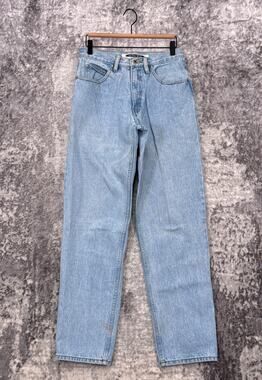 Vintage Anchor Blue Jeans 29" Womens Loose Fit High Rise Denim Y2K